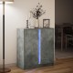 Sonata H Сайдборд с LED, бетонно сив, 77x34x85 см, инженерно дърво Sonata H Сайдборд с LED, бетонно сив, 77x34x85 см, инженерно дърво