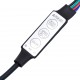 Sonata H Сайдборд с LED, бетонно сив, 72x34x100 см, инженерно дърво