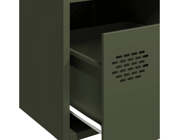 Sonata H Бюфет, маслиненозелен, 68x39x73,5 см, студеновалцувана стомана