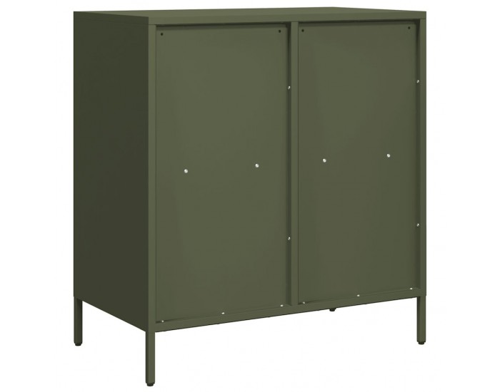 Sonata H Бюфет, маслиненозелен, 68x39x73,5 см, студеновалцувана стомана