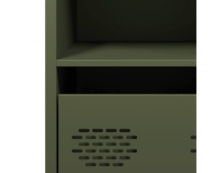 Sonata H Бюфет, маслиненозелен, 68x39x73,5 см, студеновалцувана стомана