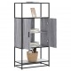 Sonata H Висока дъска Grey Sonoma 68x35x139 cm Обработено дърво и метал Sonata H Висока дъска Grey Sonoma 68x35x139 cm Обработено дърво и метал