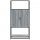 Sonata H Висока дъска Grey Sonoma 68x35x139 cm Обработено дърво и метал Sonata H Висока дъска Grey Sonoma 68x35x139 cm Обработено дърво и метал
