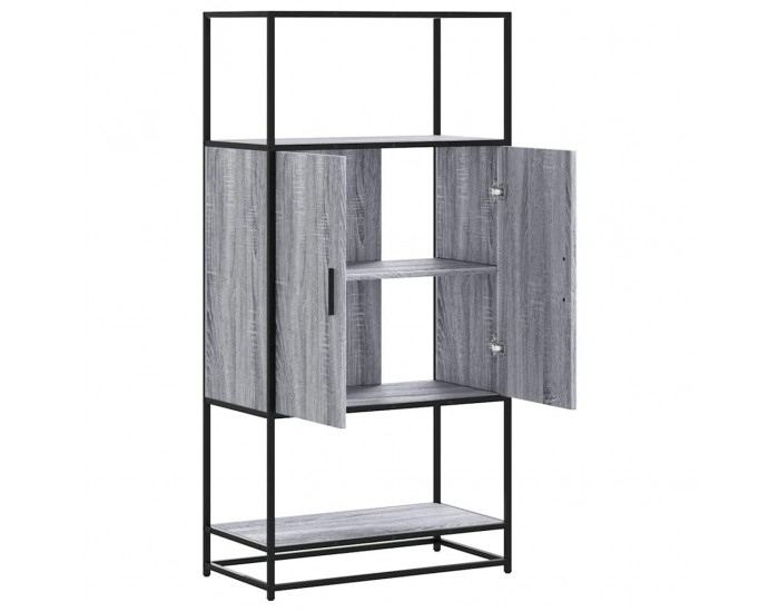 Sonata H Висока дъска Grey Sonoma 68x35x139 cm Обработено дърво и метал Sonata H Висока дъска Grey Sonoma 68x35x139 cm Обработено дърво и метал