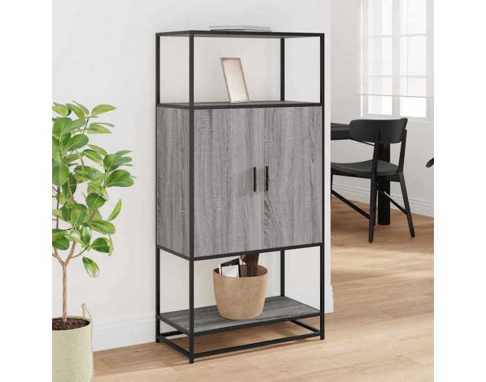 Sonata H Висока дъска Grey Sonoma 68x35x139 cm Обработено дърво и метал Sonata H Висока дъска Grey Sonoma 68x35x139 cm Обработено дърво и метал