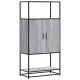 Sonata H Висока дъска Grey Sonoma 68x35x139 cm Обработено дърво и метал Sonata H Висока дъска Grey Sonoma 68x35x139 cm Обработено дърво и метал