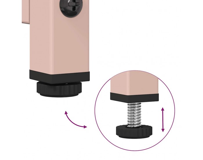 Sonata H Бюфет, розов, 100,5x39x107 см, студеновалцувана стомана Sonata H Бюфет, розов, 100,5x39x107 см, студеновалцувана стомана