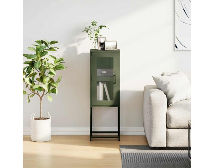 Sonata H Шкаф маслиненозелен 36x39x107 cm Студено валцувана стомана