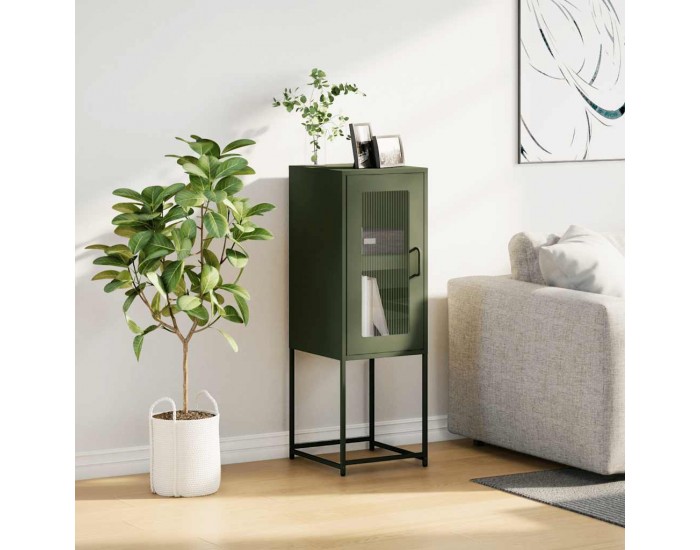 Sonata H Шкаф маслиненозелен 36x39x107 cm Студено валцувана стомана