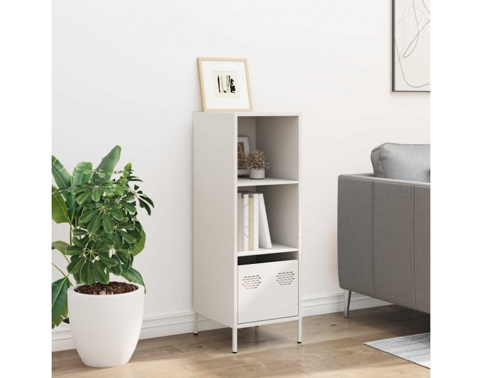 Sonata H Висок шкаф, бял, 35x39x103,5 см, стомана