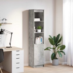 Sonata H Висока дъска Concrete Grey 37,5x35x180 cm Инженерна дървесина - Шкафове, Витрини, Модулни секции