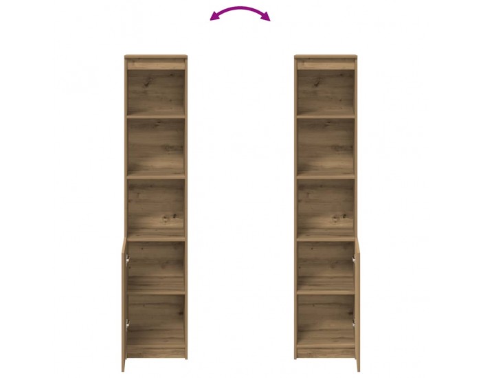 Sonata H Highboard Artisan Дъб 37,5x35x180 cm Инженерна дървесина Sonata H Highboard Artisan Дъб 37,5x35x180 cm Инженерна дървесина