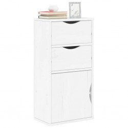 Sonata H Страничен шкаф с чекмеджета ODDA White 40x24x79 cm - Шкафове, Витрини, Модулни секции