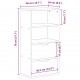 Sonata H Страничен шкаф с чекмеджета ODDA 40x24x79 cm Sonata H Страничен шкаф с чекмеджета ODDA 40x24x79 cm
