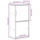 Sonata H Страничен шкаф ODDA 40x24x79 cm масивна дървесина бор Sonata H Страничен шкаф ODDA 40x24x79 cm масивна дървесина бор