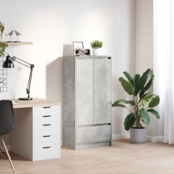 Sonata H Шкаф с чекмеджета, бетонно сив 55,5x34x119,5 см инженерно дърво - Шкафове, Витрини, Модулни секции