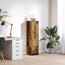 Sonata H Висока дъска Старо дърво 29,5x34x119,5 см инженерно дърво - Шкафове, Витрини, Модулни секции