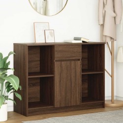 Sonata H Бюфет с чекмеджета, кафяв дъб 101x35x76 см инженерно дърво - Дневна