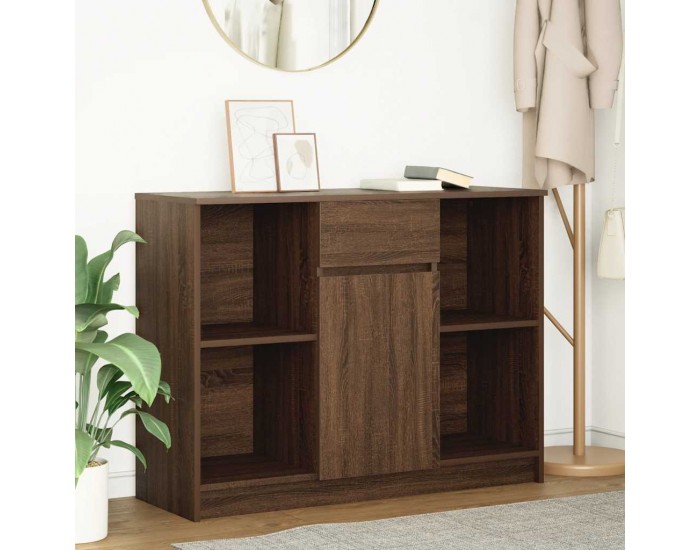 Sonata H Бюфет с чекмеджета, кафяв дъб 101x35x76 см инженерно дърво Sonata H Бюфет с чекмеджета, кафяв дъб 101x35x76 см инженерно дърво