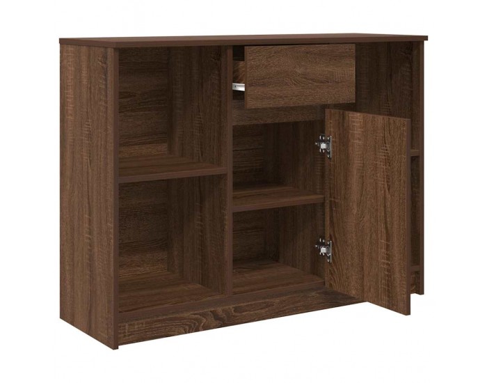 Sonata H Бюфет с чекмеджета, кафяв дъб 101x35x76 см инженерно дърво Sonata H Бюфет с чекмеджета, кафяв дъб 101x35x76 см инженерно дърво