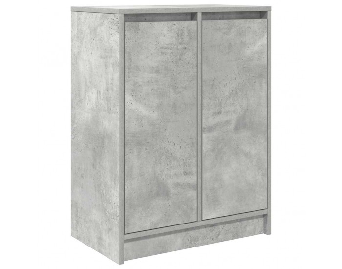 Sonata H Сайдборд, бетонно сив, 57x34x76 см, инженерно дърво Sonata H Сайдборд, бетонно сив, 57x34x76 см, инженерно дърво