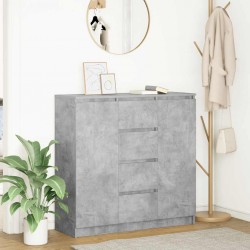 Sonata H Бюфет с чекмеджета бетонно сив 100,5x35x98,5 см инженерно дърво - Дневна