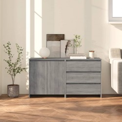Sonata H Бюфети, 2 бр, сив сонома, инженерна дървесина - Дневна