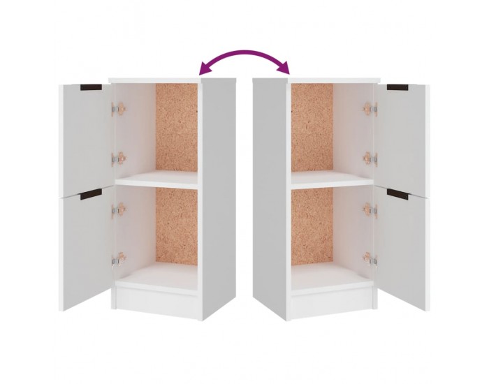 Sonata H Сайдборди, 3 бр, бели, инженерно дърво