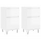 Sonata H Бюфети 2 бр бял гланц 40x35x70 см инженерно дърво