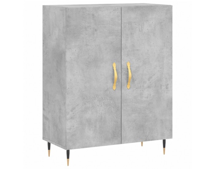 Sonata H Сайдборд, бетонно сив, 69,5x34x90 см, инженерно дърво Sonata H Сайдборд, бетонно сив, 69,5x34x90 см, инженерно дърво