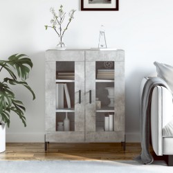 Sonata H Сайдборд, бетонно сив, 69,5x34x90 см, инженерно дърво - Шкафове, Витрини, Модулни секции