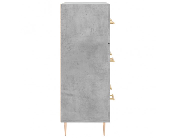 Sonata H Сайдборд, бетонно сив, 69,5x34x90 см, инженерно дърво Sonata H Сайдборд, бетонно сив, 69,5x34x90 см, инженерно дърво
