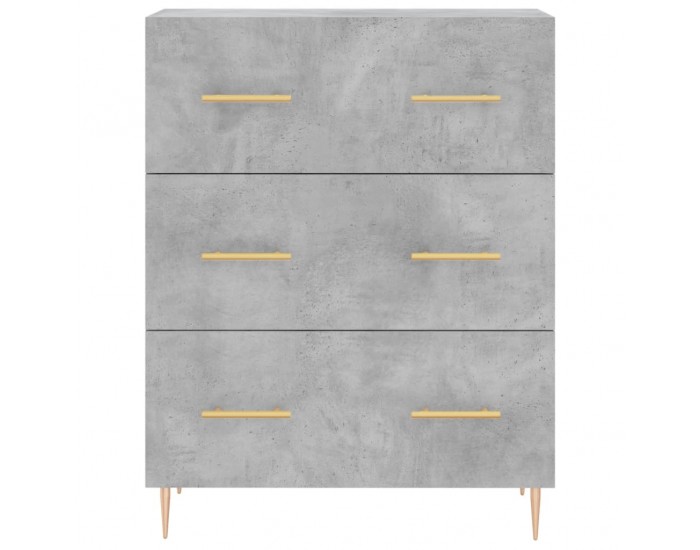 Sonata H Сайдборд, бетонно сив, 69,5x34x90 см, инженерно дърво Sonata H Сайдборд, бетонно сив, 69,5x34x90 см, инженерно дърво