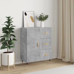 Sonata H Сайдборд, бетонно сив, 69,5x34x90 см, инженерно дърво - Шкафове, Витрини, Модулни секции