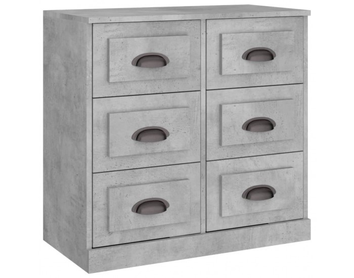 Sonata H Сайдборди, 2 бр, бетонно сиви, инженерно дърво