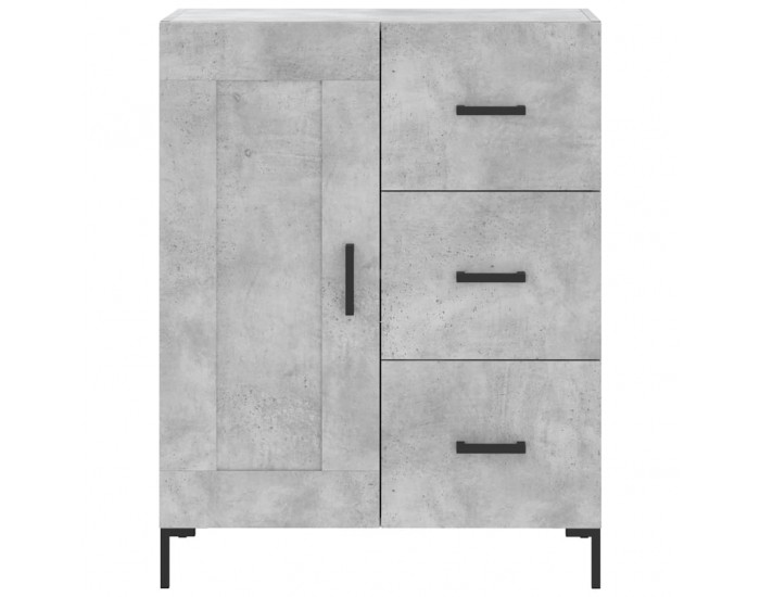 Sonata H Сайдборд, бетонно сив, 69,5x34x90 см, инженерно дърво Sonata H Сайдборд, бетонно сив, 69,5x34x90 см, инженерно дърво