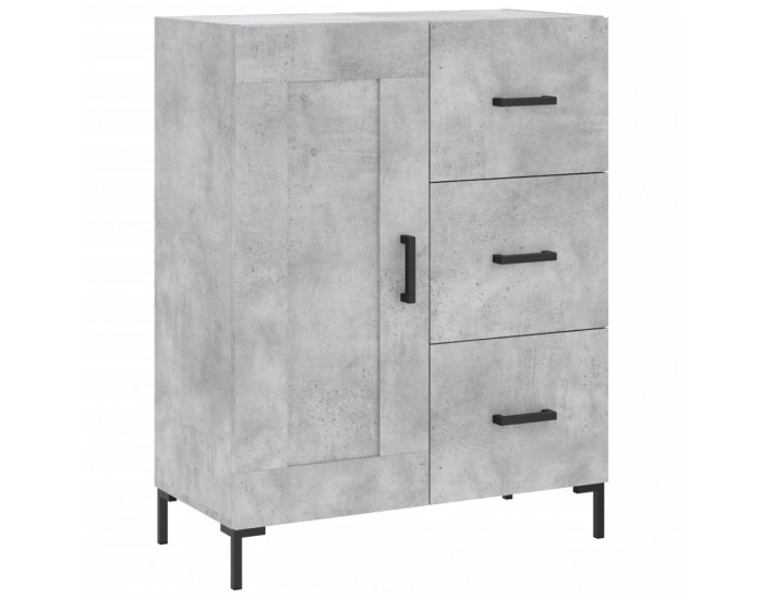 Sonata H Сайдборд, бетонно сив, 69,5x34x90 см, инженерно дърво Sonata H Сайдборд, бетонно сив, 69,5x34x90 см, инженерно дърво
