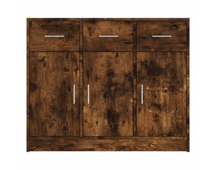 Sonata H Бюфет опушен дъб 91x28x75 см инженерно дърво