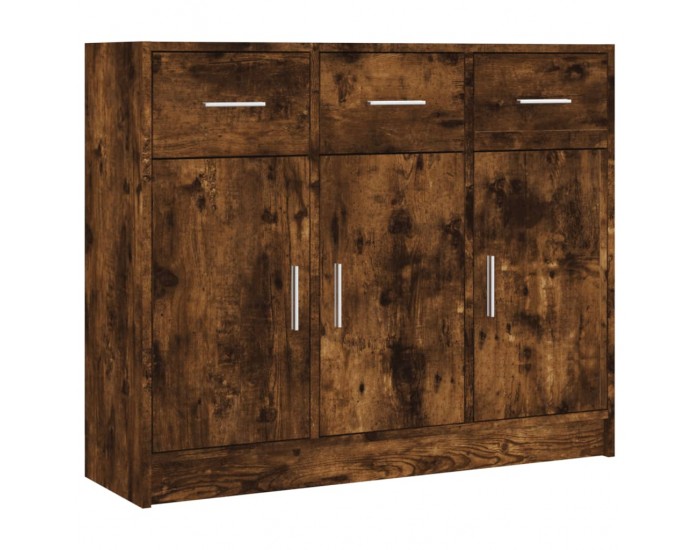 Sonata H Бюфет опушен дъб 91x28x75 см инженерно дърво