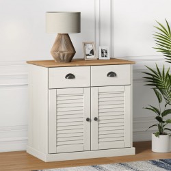 Sonata H Бюфет с чекмеджета VIGO, 78x40x75 см, бял, бор масив - Дневна