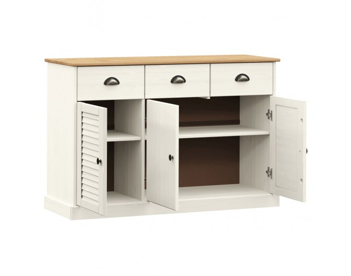 Sonata H Бюфет с чекмеджета VIGO, 113x40x75 см, бял, бор масив Sonata H Бюфет с чекмеджета VIGO, 113x40x75 см, бял, бор масив