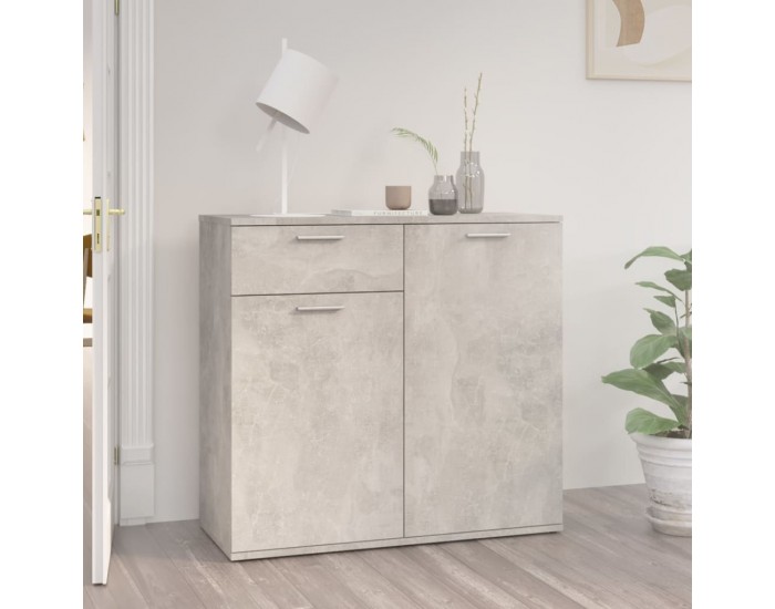 Sonata H Бюфет, бетонно сив, 80x36x75 см, инженерно дърво