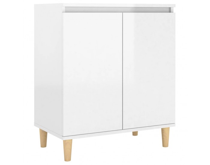 Sonata H Бюфет с крака дърво масив бял гланц 60x35x70 см инженерно дърво Sonata H Бюфет с крака дърво масив бял гланц 60x35x70 см инженерно дърво