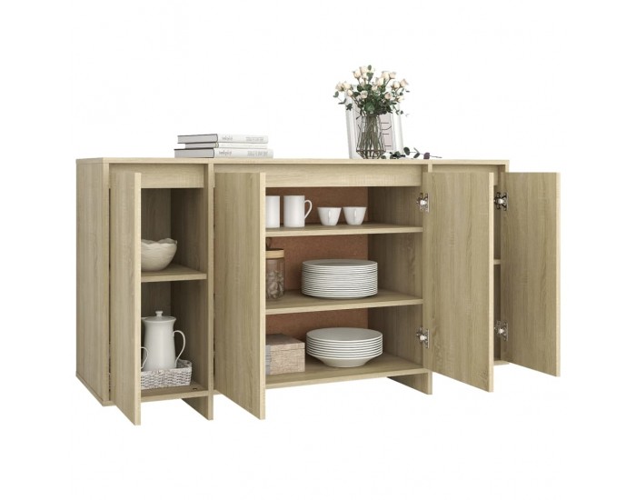 Sonata H Бюфет, дъб сонома, 135x41x75 см, инженерно дърво