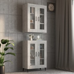 Sonata H Окачен стенен шкаф, бетонно сиво, 69,5x34x90 см - Шкафове, Витрини, Модулни секции