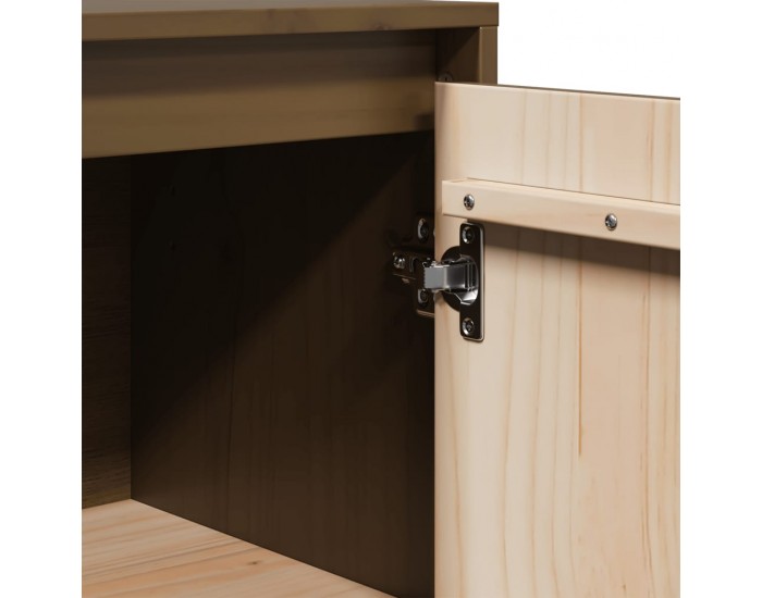 Sonata H Сайдборди, 2 бр, меденокафяви, 31,5x34x75 см, бор масив