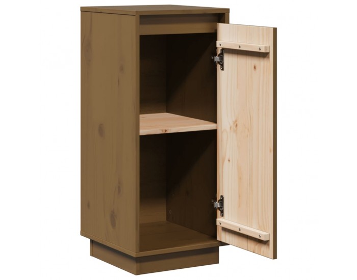 Sonata H Сайдборди, 2 бр, меденокафяви, 31,5x34x75 см, бор масив