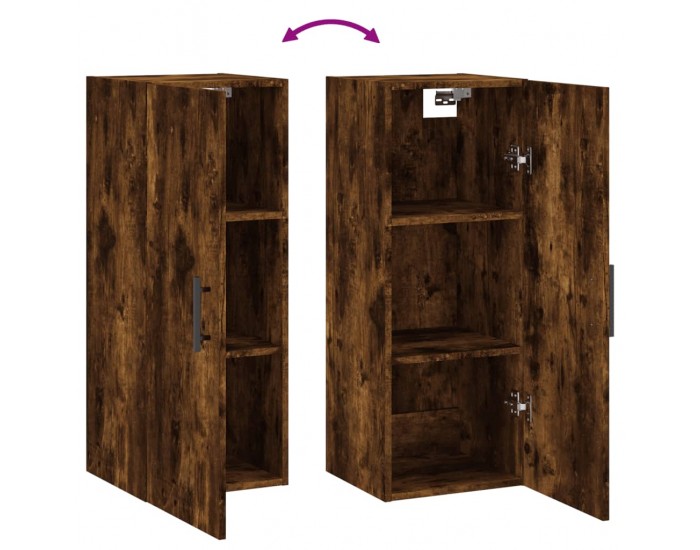 Sonata H Стенен шкаф опушен дъб 34,5x34x90 см