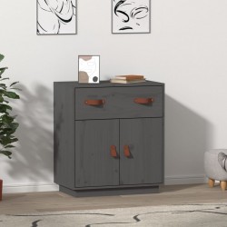 Sonata H Сайдборд, сив, 65,5x40x75 см, бор масив - Шкафове, Витрини, Модулни секции