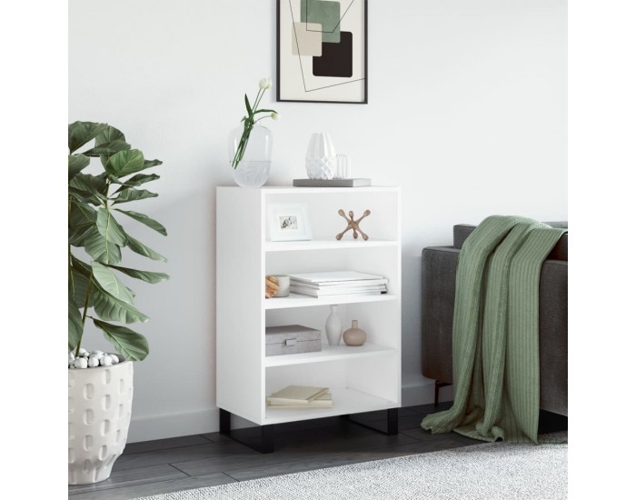 Sonata H Висок шкаф, бял, 57x35x90 см, инженерно дърво